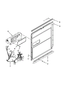Inner Door Parts parts for Jenn-Air Dishwasher JDB8500AWF3 from AppliancePartsPros.com