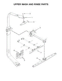 Upper Wash And Rinse Parts parts for Kitchenaid Dishwasher KDTM704EBS2 from AppliancePartsPros.com