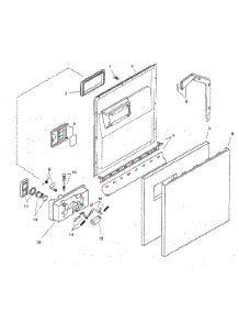 Door Assy parts for Bosch Dishwasher SHU3302UC/06 from AppliancePartsPros.com