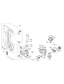 Water Inlet & Softener / Heat Pump parts for Thermador Dishwasher DWHD640JFP/D5 from AppliancePartsPros.com
