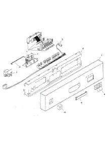 Fascia Panel parts for Bosch Dishwasher SHU3302UC/06 from AppliancePartsPros.com