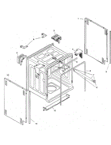 Tank Assy parts for Bosch Dishwasher SHU3302UC/06 from AppliancePartsPros.com