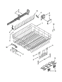 Upper Rack And Track Parts parts for Jenn-Air Dishwasher JDB8500AWX3 from AppliancePartsPros.com