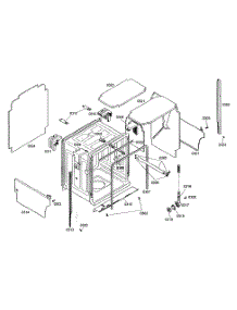 Cabinet Parts parts for Thermador Dishwasher DWHD64EF46 from AppliancePartsPros.com