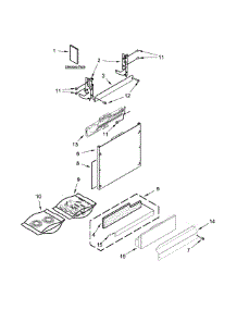 Door Panel Parts parts for Jenn-Air Dishwasher JDB8500AWX3 from AppliancePartsPros.com