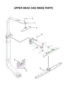 Upper Wash And Rinse Parts parts for Kitchenaid Dishwasher KDTM704EBS3 from AppliancePartsPros.com