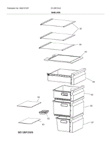 Shelves parts for Electrolux Bottom-Mount Refrigerator EI12BF25US from AppliancePartsPros.com