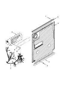 Inner Door Parts parts for Jenn-Air Dishwasher JDB9000CWB1 from AppliancePartsPros.com