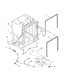 Tub And Frame Parts parts for Jenn-Air Dishwasher JDB9000CWB1 from AppliancePartsPros.com
