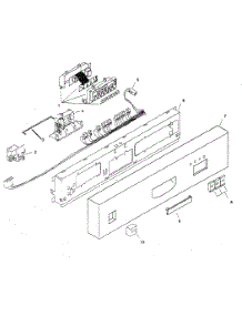Fascia Panel parts for Bosch Dishwasher SHU3306UC/06 from AppliancePartsPros.com