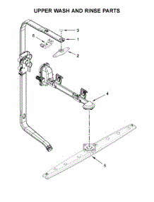 Upper Wash And Rinse Parts parts for Kitchenaid Dishwasher KDTE234GPS0 from AppliancePartsPros.com