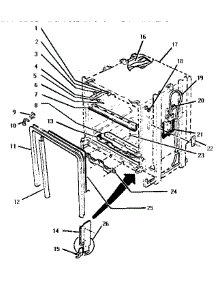 Tank parts for Thermador Dishwasher EIITHD4800 from AppliancePartsPros.com