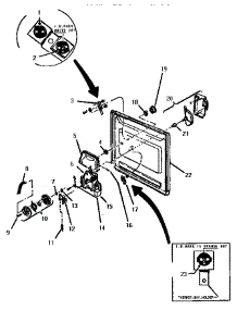 Door parts for Thermador Dishwasher EIITHD4800 from AppliancePartsPros.com