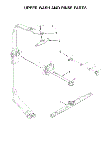 Upper Wash And Rinse Parts parts for Kitchenaid Dishwasher KDTE334GBS0 from AppliancePartsPros.com