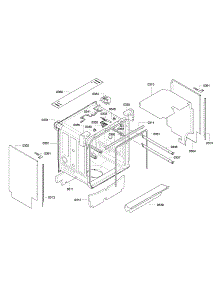 Cabinet parts for Thermador Dishwasher DWHD650GPR/16 from AppliancePartsPros.com