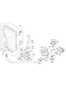 Pump parts for Thermador Dishwasher DWHD650GPR/16 from AppliancePartsPros.com