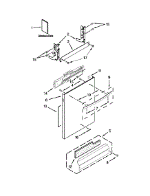 Door Panel Parts parts for Jenn-Air Dishwasher JDB8200AWS4 from AppliancePartsPros.com