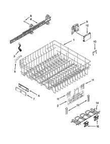 Upper Rack And Track Parts parts for Jenn-Air Dishwasher JDB8200AWS4 from AppliancePartsPros.com