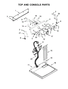 Top And Console Parts parts for Maytag Dryer MEDC465HW0 from AppliancePartsPros.com