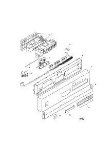Fascia Panel parts for Bosch Dishwasher SHI6802UC/11 from AppliancePartsPros.com