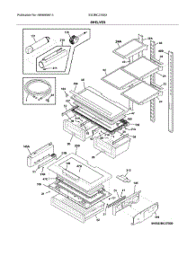 Shelves parts for Electrolux Bottom-Mount Refrigerator EI23BC37SS2 from AppliancePartsPros.com