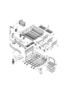 Racks parts for Bosch Dishwasher SHI6802UC/11 from AppliancePartsPros.com