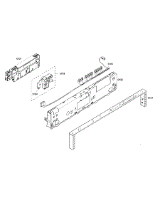 Control Panel parts for Thermador Dishwasher DWHD94EP/53 from AppliancePartsPros.com