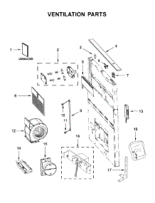 Ventilation Parts parts for Kitchenaid Downdraft Ventilation System KXD4636YSS5 from AppliancePartsPros.com