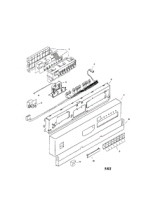 Fascia Panel parts for Bosch Dishwasher SHI6806UC/06 from AppliancePartsPros.com
