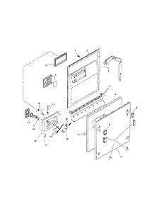 Door Assembly parts for Bosch Dishwasher SHI6806UC/06 from AppliancePartsPros.com