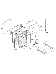 Cabinet Assy parts for Thermador Dishwasher DWHD630GCM/53 from AppliancePartsPros.com