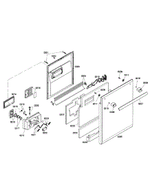 Door Assy parts for Thermador Dishwasher DWHD630GCM/53 from AppliancePartsPros.com