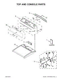 Top And Console Parts parts for Maytag Dryer MGDB835DC4 from AppliancePartsPros.com