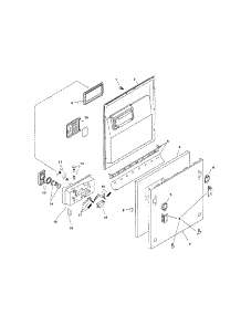 Door Assembly parts for Bosch Dishwasher SHI6806UC/12 from AppliancePartsPros.com