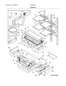 Shelves parts for Electrolux Bottom-Mount Refrigerator EI23BC82SS1 from AppliancePartsPros.com