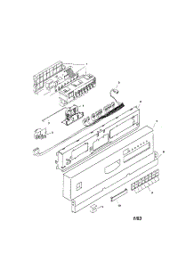 Fascia Panel parts for Bosch Dishwasher SHI6806UC/12 from AppliancePartsPros.com