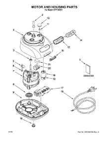 Motor And Housing Parts parts for Kitchenaid Food Processor KFP740CR1 from AppliancePartsPros.com