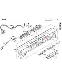 Control Panel parts for Bosch Dishwasher SHP65TL2UC/09 from AppliancePartsPros.com