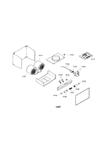 Vent System parts for Thermador Downdraft Ventilation System VTI1010D-01 from AppliancePartsPros.com