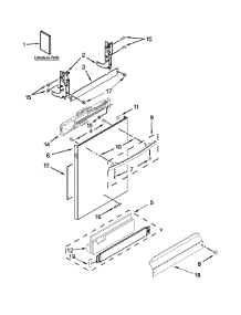 Door Panel Parts parts for Jenn-Air Dishwasher JDB8700AWS4 from AppliancePartsPros.com