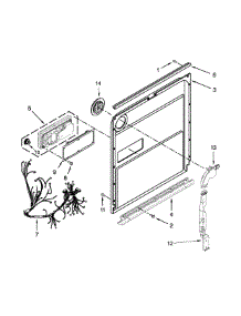 Inner Door Parts parts for Jenn-Air Dishwasher JDB8700AWS4 from AppliancePartsPros.com