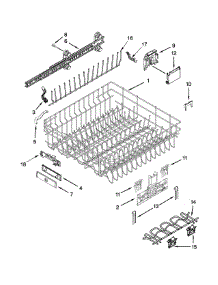 Upper Rack And Track Parts parts for Jenn-Air Dishwasher JDB8700AWS4 from AppliancePartsPros.com