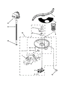 Pump, Washarm And Motor Parts parts for Jenn-Air Dishwasher JDB8700AWS4 from AppliancePartsPros.com