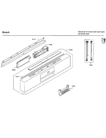 Control parts for Bosch Dishwasher SHE9PT55UC/C9 from AppliancePartsPros.com