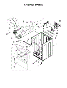 Cabinet Parts parts for Maytag Dryer MGDB855DC4 from AppliancePartsPros.com