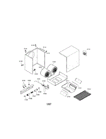 Vent System parts for Thermador Downdraft Ventilation System VTR1030D-01 from AppliancePartsPros.com