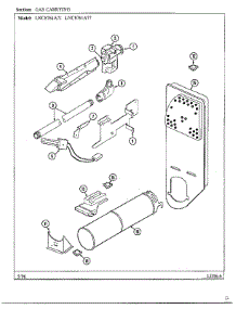 Gas Carrying parts for Maytag Dryer LNC-8761A71 from AppliancePartsPros.com