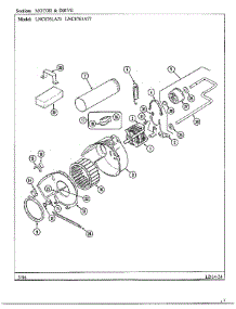 Motor And Drive parts for Maytag Dryer LNC-8761A71 from AppliancePartsPros.com