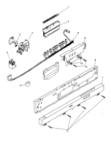 Fascia Panel parts for Bosch Dishwasher SHU9956UC/12 from AppliancePartsPros.com