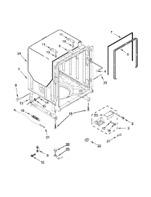 Tub And Frame Parts parts for Jenn-Air Dishwasher JDB9000CWB2 from AppliancePartsPros.com